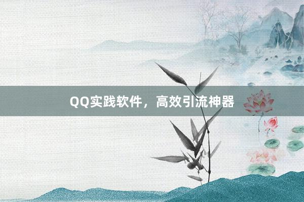 QQ实践软件，高效引流神器